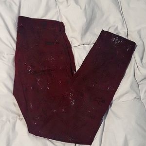 7fam snakeprint denim